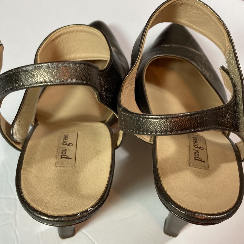 Paul Green Bronze Slingback, Pointed Toe - Picture 6 of 10